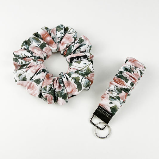 VictorianRose Scrunchie & Keychain Bundle