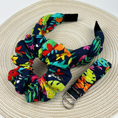 Tropicaleaf Headband & Scrunchie & Keychain Bundle